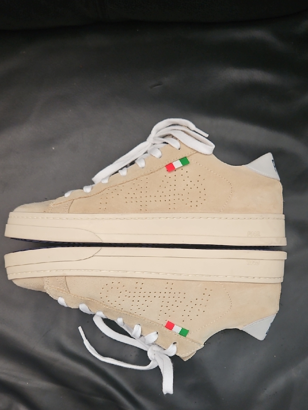 P448 X Scuderia AlphaTauri Low Top Jack  Lace-up Eu-37 7US Beige Suede Sneaker - Picture 10 of 11